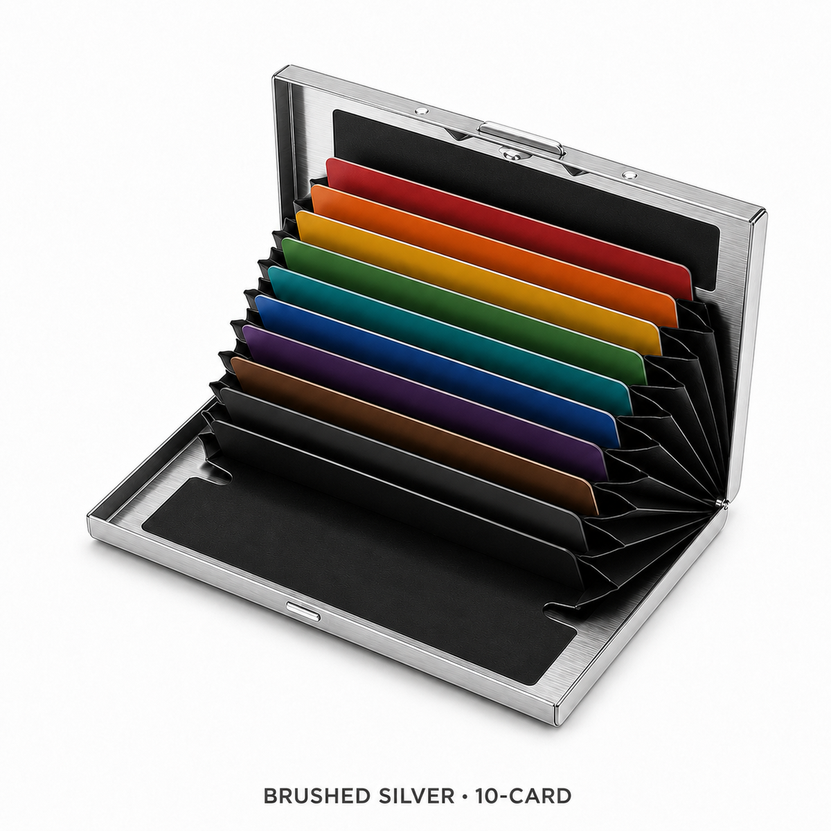 πRFID-Blocking Stainless Steel Card Wallet β Organized, Secure & Pocket-Ready