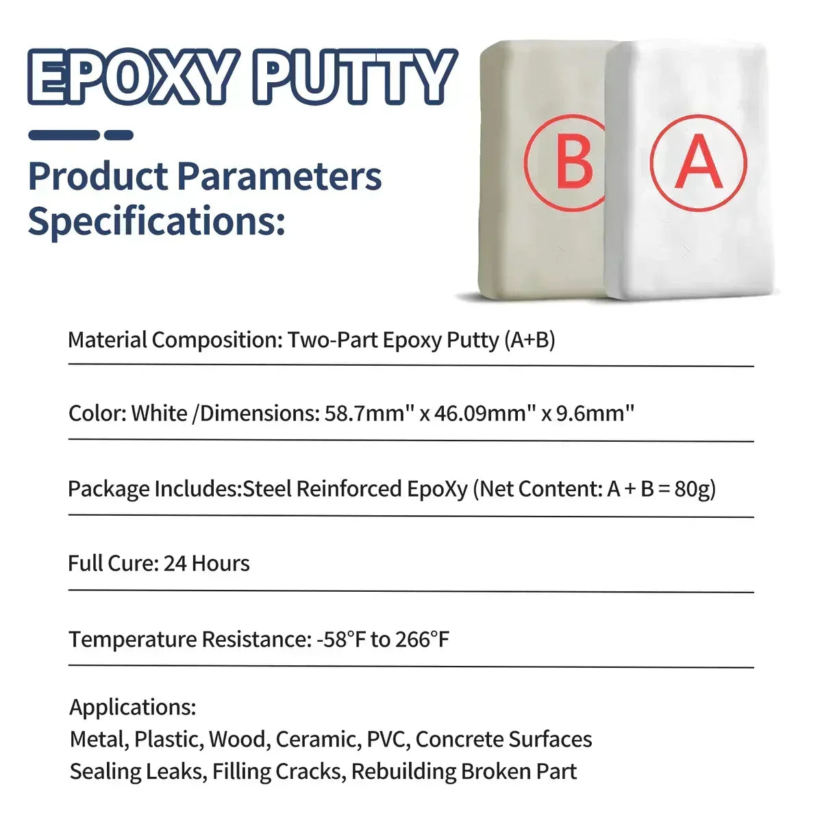 š ļøāØ NATRAVOR⢠Industrial Strength Epoxy Putty ā Fast & Permanent Repairs