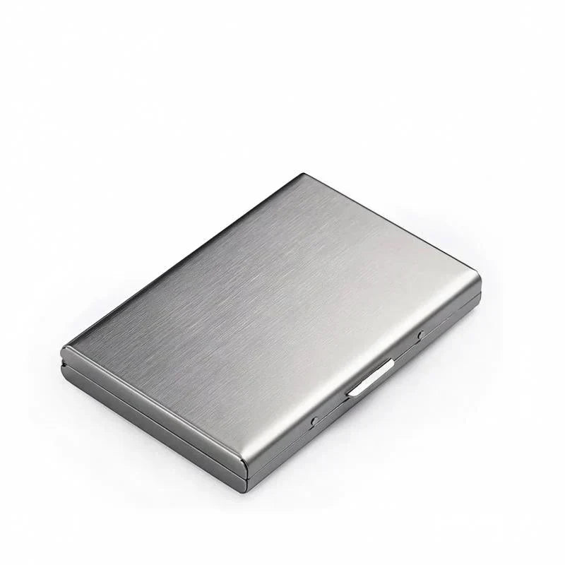 π Slim RFID-Blocking Metal Card Holder